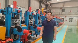 Chaîne de production à haute fréquence de tuyau d'acier au carbone d'usine de tubes de restes explosifs des guerres contrôlée par PLC