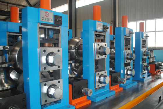 Ligne de production de tubes soudés bleus 90 m/min Taille 20*20-60*60 mm