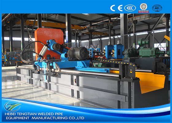 La précision de tuyau d'acier au carbone a découpé la couleur bleue de machine avec l'épaisseur de tuyau de 2.5mm