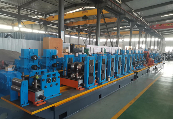 Machine de soudage de tubes de précision épaisseur bleue 1-3 mm tuyau soudé à haute fréquence