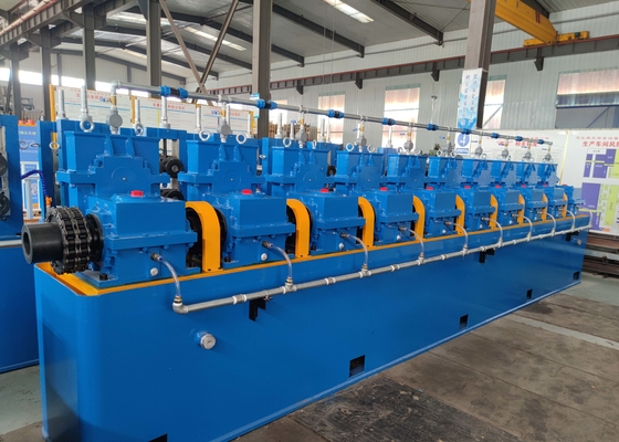Ligne de production de tubes en acier au carbone à haute fréquence bleu Max 90 m/min