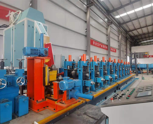 Machine de fabrication de tuyaux soudés à haute fréquence HG165 pour tuyaux durables