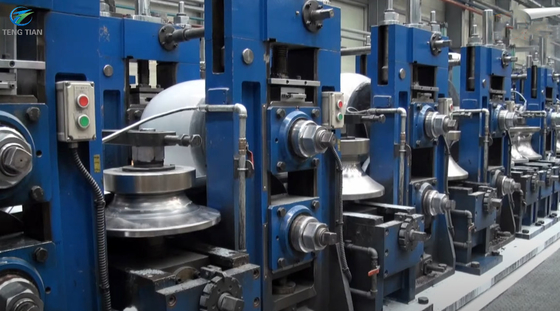 Machine de fabrication de tuyaux en acier inoxydable à structure carrée ronde 10 m/min