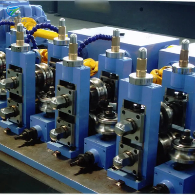 Machine de fabrication de tubes en acier métallique HG50 avec décoiler à cône unique