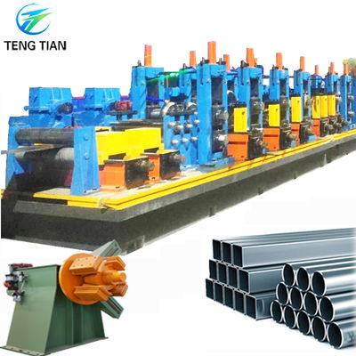 Machine de fabrication de tubes en acier galvanisé à base de matériaux en acier au carbone personnalisés