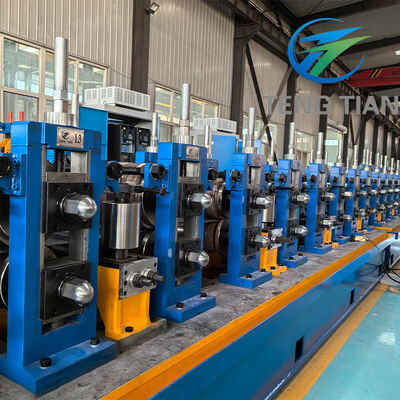 Machine de formage de tubes en acier au carbone pour la fabrication de tubes en acier usine de tubes en acier moteur PLC machine de fabrication de tubes de soudage à haute fréquence