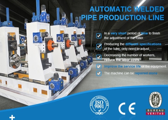 l'à haute fréquence de la puissance 7500W a soudé 10m Min Erw Tube Mill